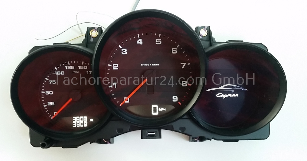 Reparatur Porsche Cayman Kombiinstrument (Tacho Reparatur)