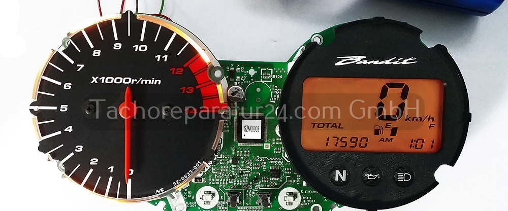 Reparatur Suzuki GSF 650 Bandit Kombiinstrument (Tacho Reparatur)