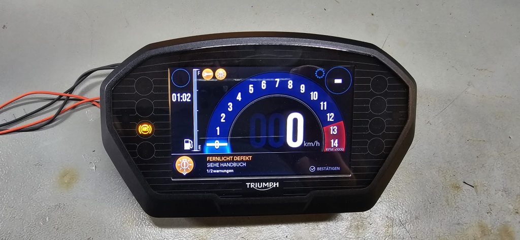 Reparatur Triumph Street Triple RS 765 Kombiinstrument (Tacho Reparatur)