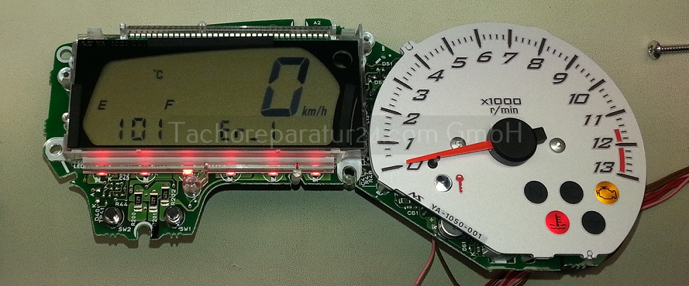 Reparatur Yamaha Fazer FZ8 Kombiinstrument (Tacho Reparatur)