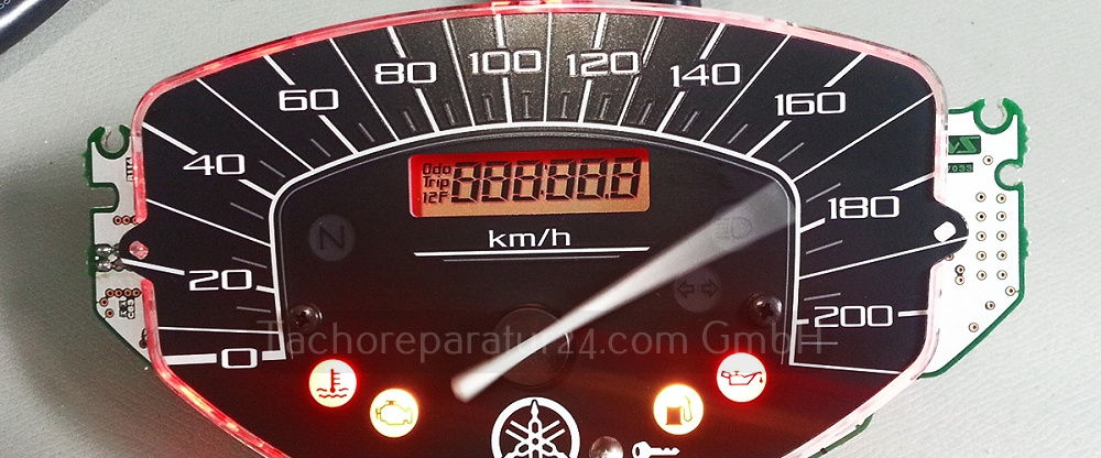 Reparatur Yamaha XVS 1300 Midnight Kombiinstrument (Tacho Reparatur)